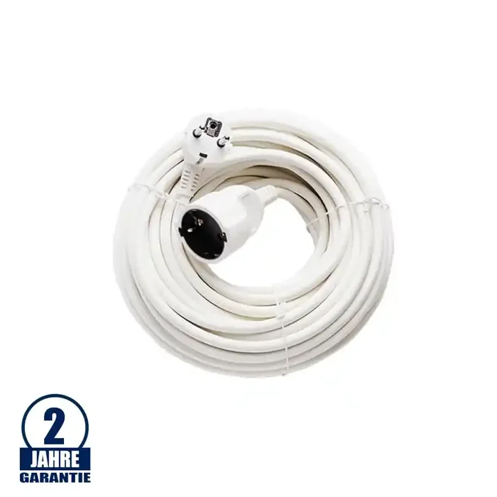 Verlängerungskabel 20m weiß