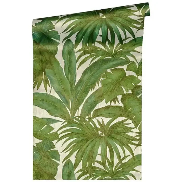Versace Tapete Palmen Grün Creme Luxus Designer Dschungel Vliestapete Wohnzimmer von A.S. Création