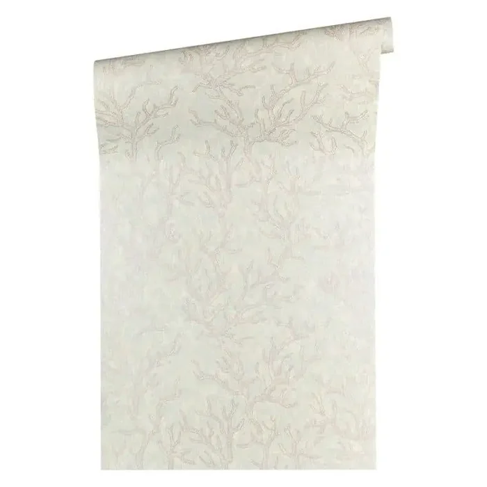 Versace wallpaper Vliestapete Les Etoiles de la Mer Tapete maritim violett, grau, metallic