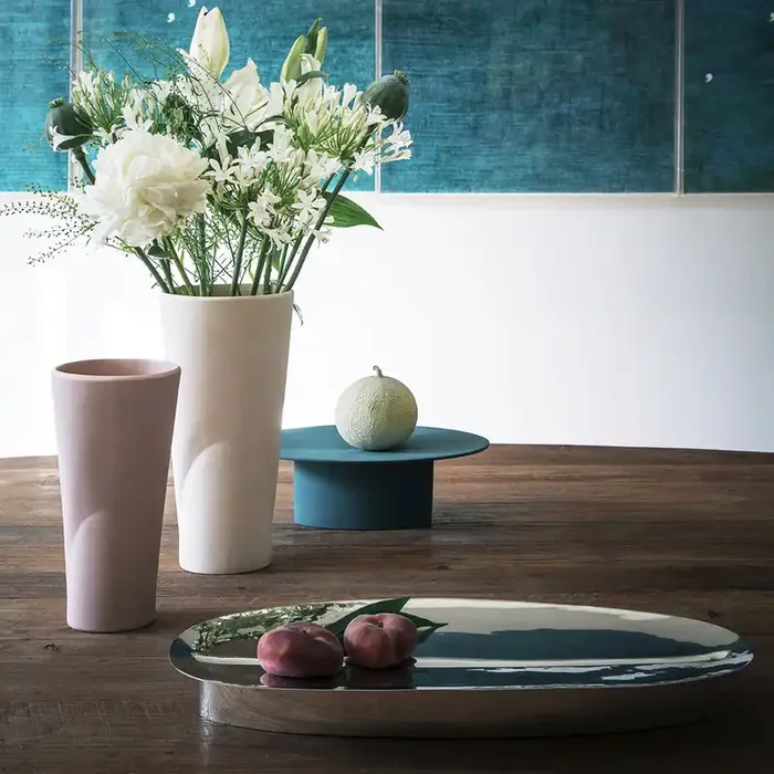 Versilberter Tafelaufsatz ADSPERA I von Chiara Andreatti für Paola C