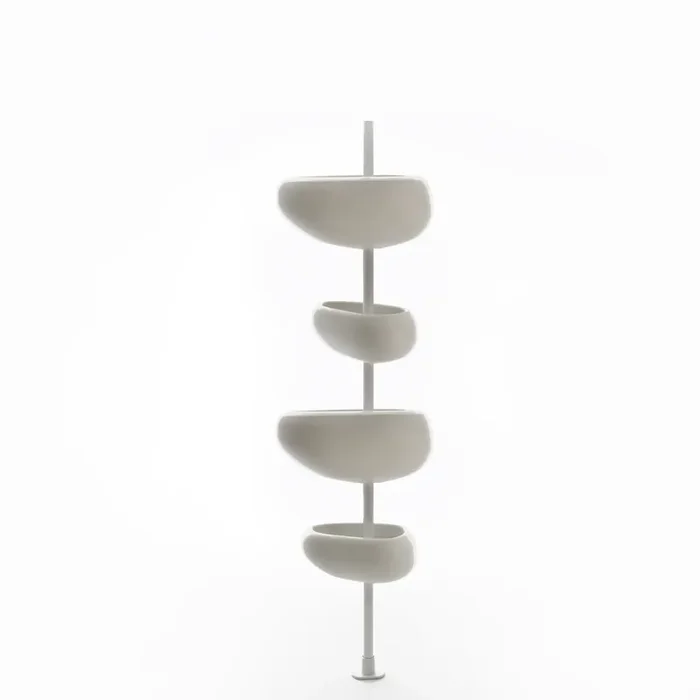 Vertikale Outdoor-Wandvasen GREENPILLS von ZPZ Partners für Serralunga – Anthrazit