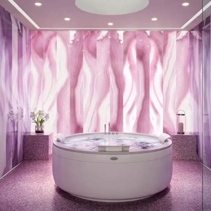 Vetrite Glasdekorplatte AGATA LILLA von Sicis