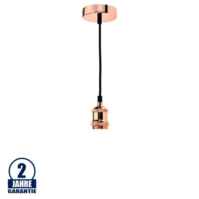 Vintage Pendelleuchte E27 Kupfer OP