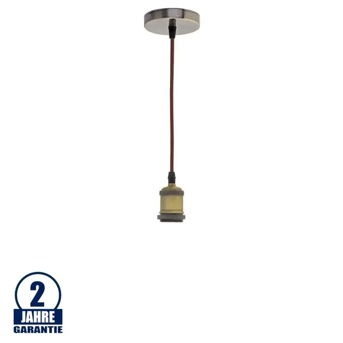 Vintage Pendelleuchte E27 messing