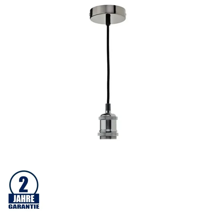 Vintage Pendelleuchte E27 Schwarz OP