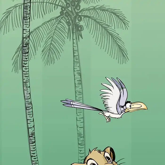 Vlies Fototapete – Jungle Simba – 100 x 280 cm