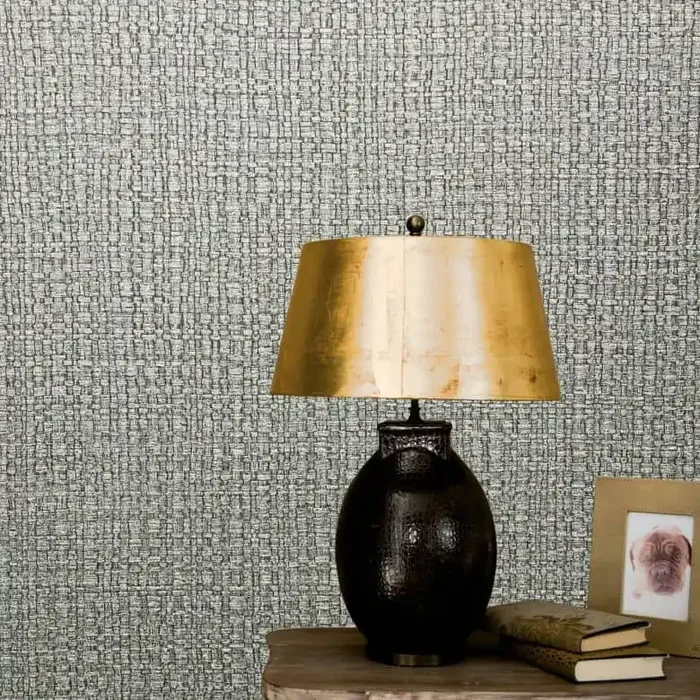 Vliestapete mit einem Bastgewebe und 3D-Effekt beige Struktur