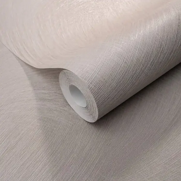 Vliestapete mit grafischen Mustern in taupe