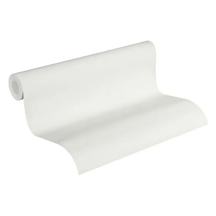 Vliestapete Weiß einfarbig Modern Stoffoptik Oberfläche Tapete Vlies Unitapete Metropolitan Stories