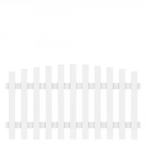 Vorgartenzaun Longlife Cara XL rund 4581, 180×90-100cm