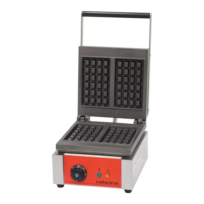 Waffle iron CATERINA, with polymer coating, 275 x 420 x 275 mm (WxDxH)