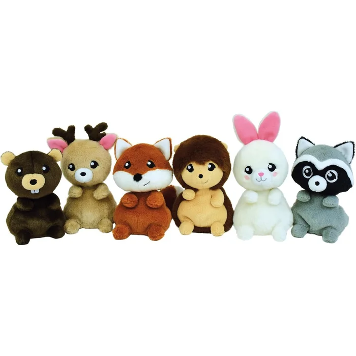 Waldtiere Plüschspielzeug Jemini Kidimols (x6) [Größe Vierzehn Zentimeter.]
