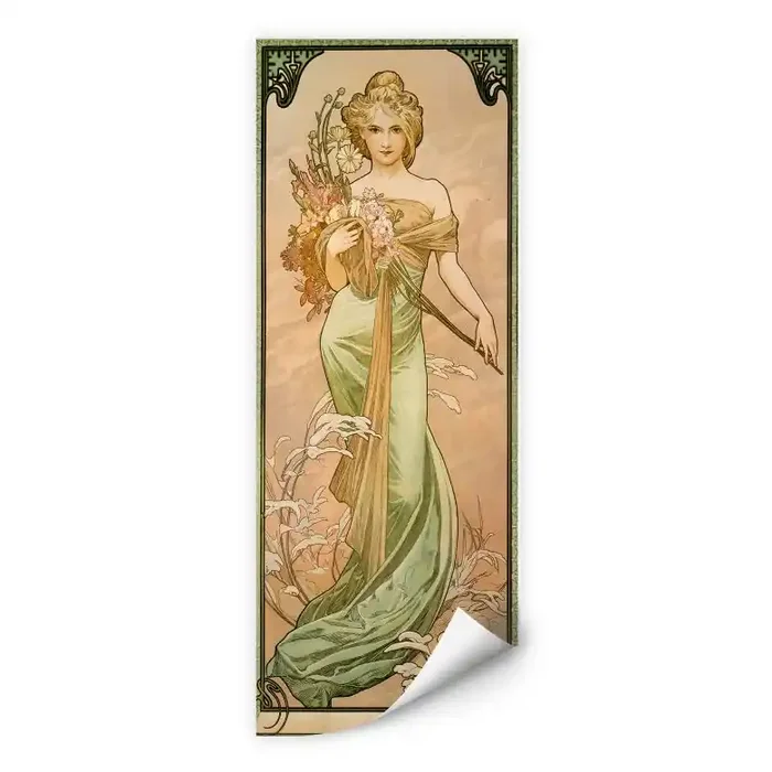 Wallprint Mucha – Jahreszeiten Der Frühling