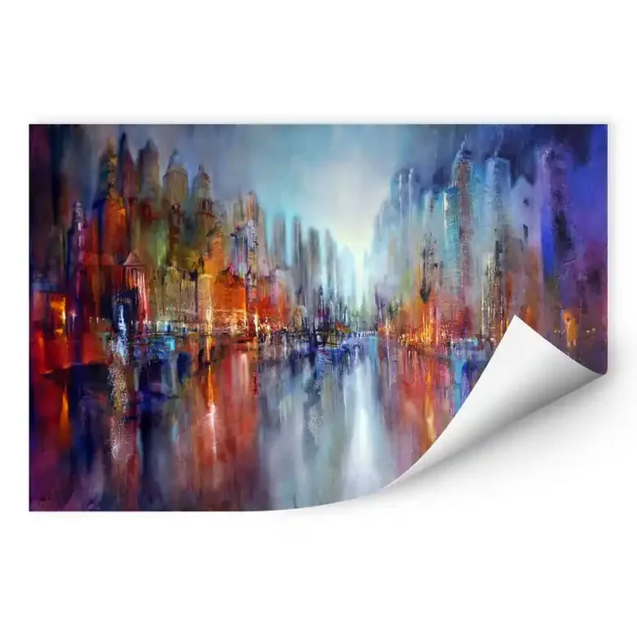 Wallprint Schmucker – Stadt am Fluss