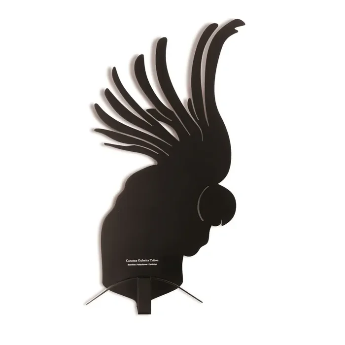 Wand-Kleiderhaken CACCIA GROSSA – Kakadu von Lettera G – Schwarz