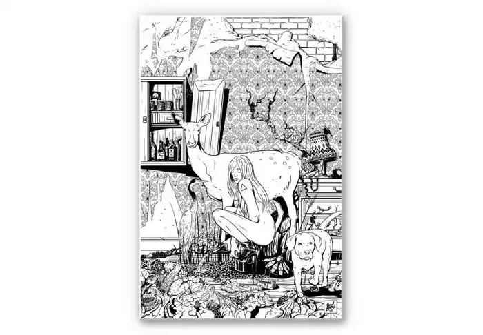 Wandbild Drawstore – In the Livingroom