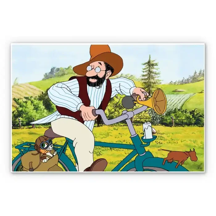 Wandbild Pettersson und Findus – Weltenbummler