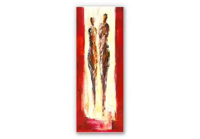 Wandbild Schüßler – Paar in Rot – Panorama