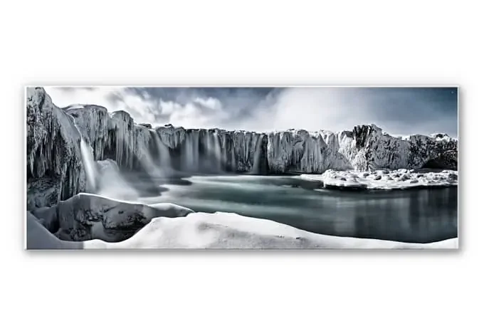 Wandbild Shcherbina – Islands Wasserfälle – Panorama