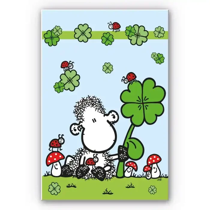 Wandbild sheepworld Ganz viel Glück