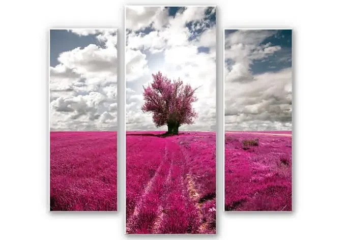 Wandbild The Lonely Tree (3-teilig)