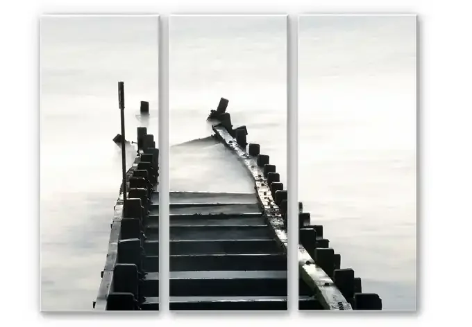 Wandbild Way to nowhere (3-teilig)