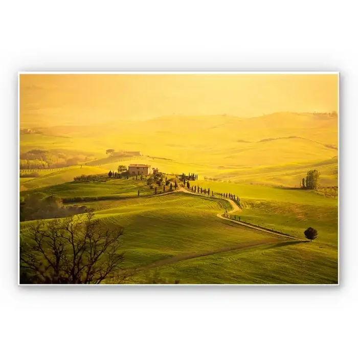 Wandbild Weitblick in der Toskana