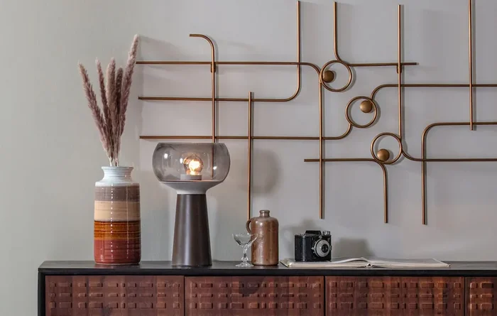 Wanddekoration Designobjekt Symphony Metall Gold 140/70