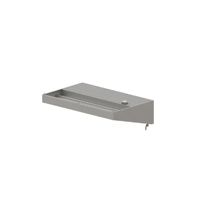 Wandhaube „Expert Line“, Schrägform 4400 mm x 1100 mm mit LC2 Typ A Zyklonen-/Labyrinthfilter