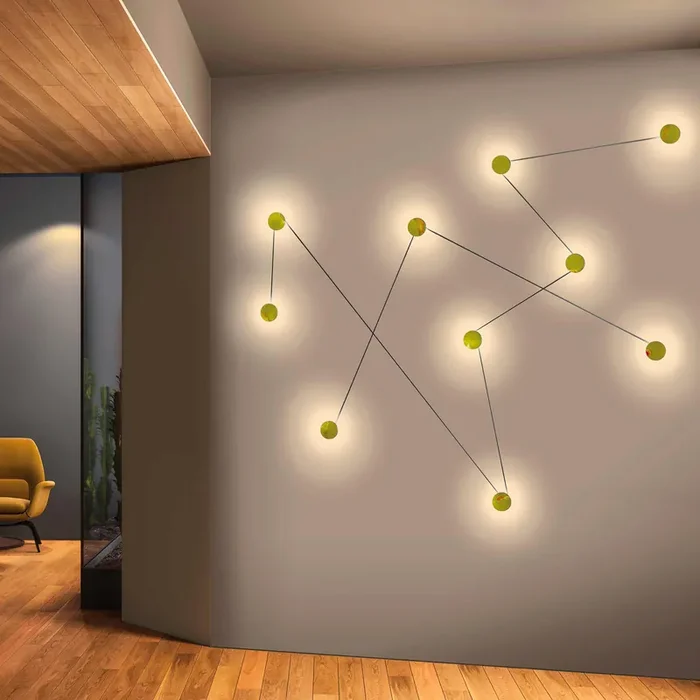 Wandlampe AZOU 3 von Chris Basias für Kdln – Weisser Marmor / Lampe