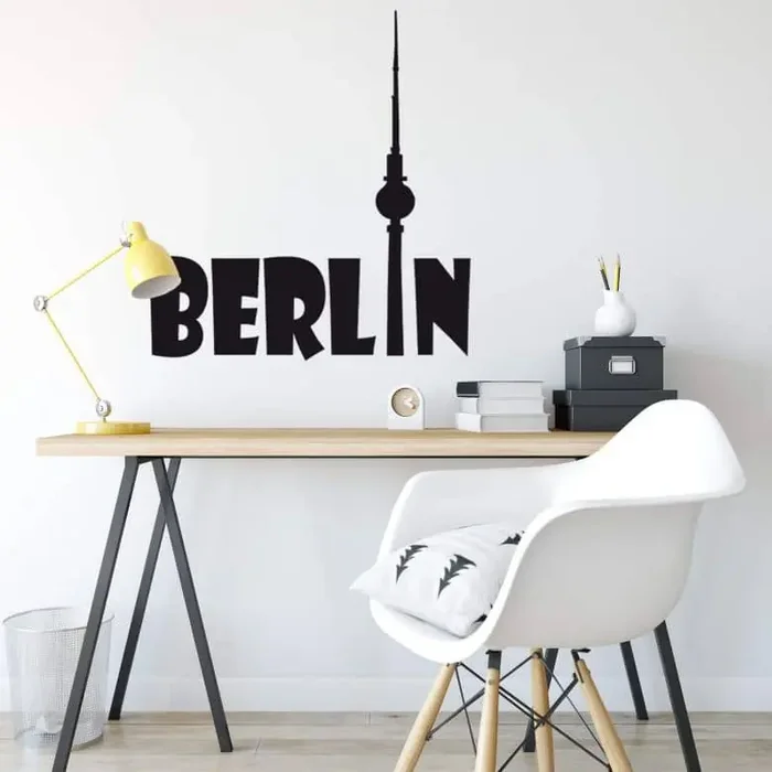 Wandtattoo Berlin Schriftzug