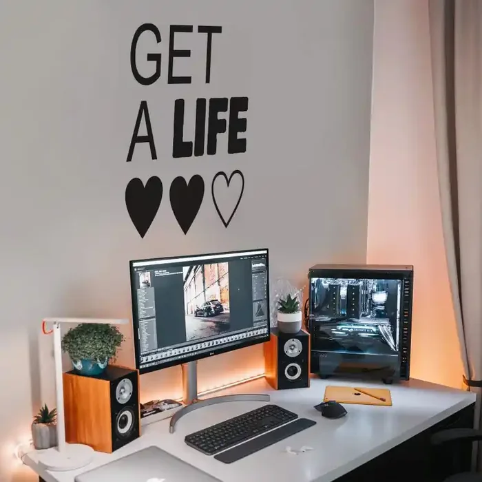 Wandtattoo Get a life