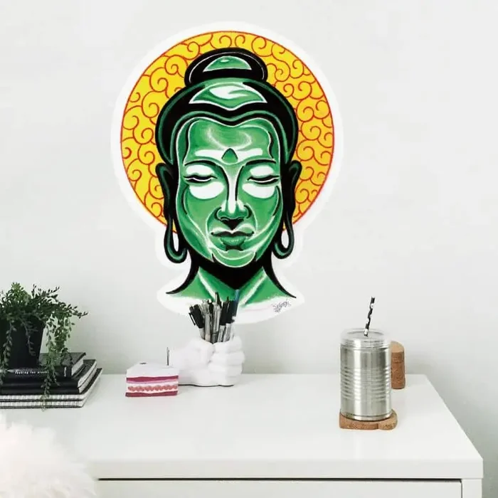 Wandtattoo Miami Ink Buddha Kopf