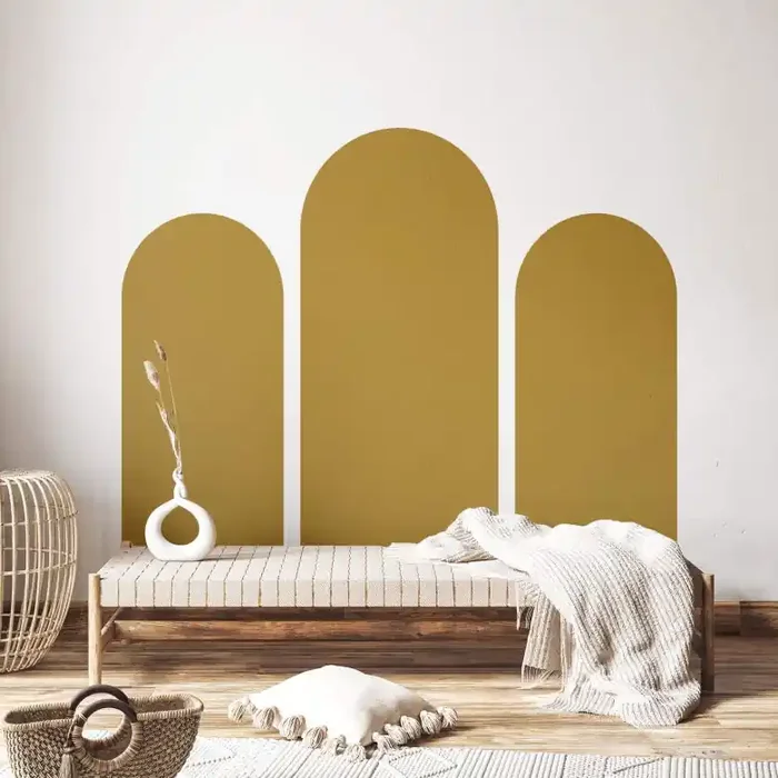 Wandtattoo Schmaler Rundbogen – Ocker – aus der Cosy Kollektion