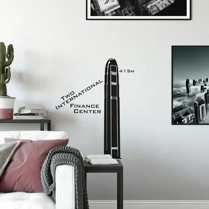 Wandtattoo Two International Tower