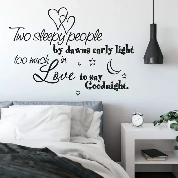 Wandtattoo Two sleepy people…