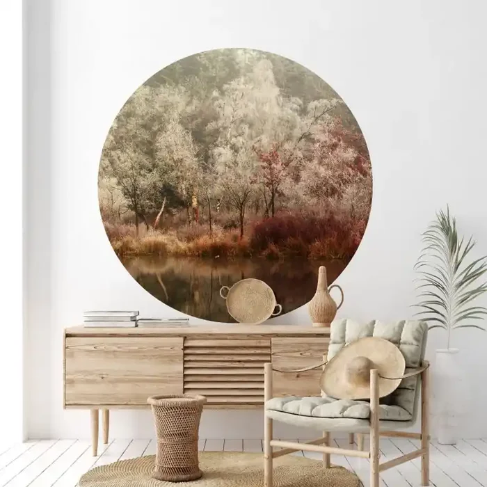 Wandtattoo van Dongen – Gefrorener Wald – Rund