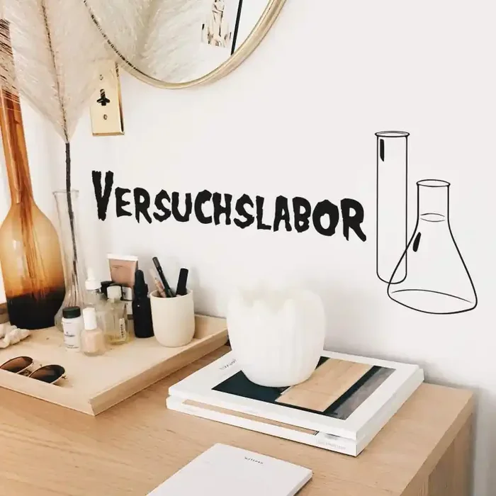 Wandtattoo Versuchslabor 1