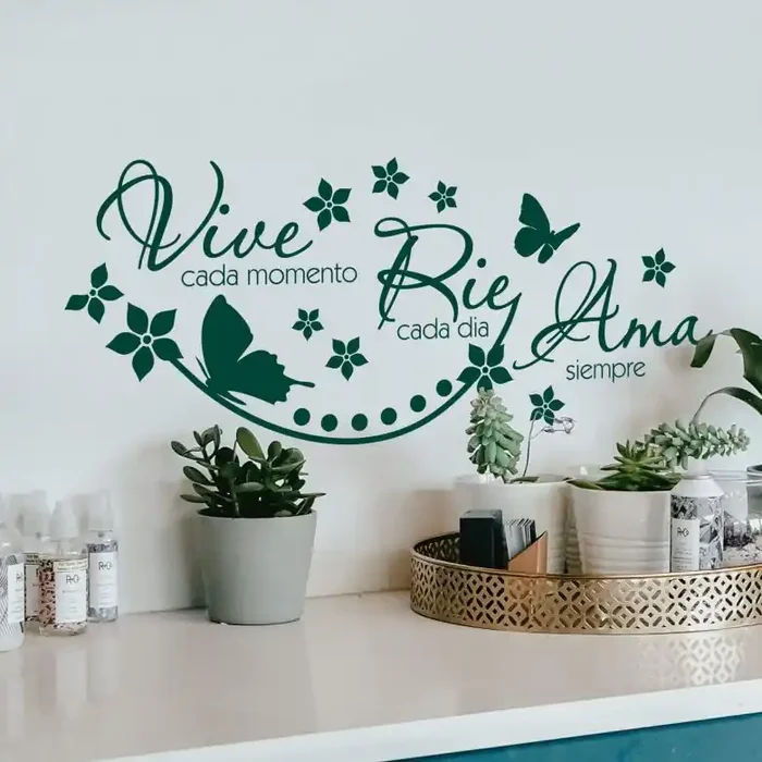Wandtattoo Vive cada momento…