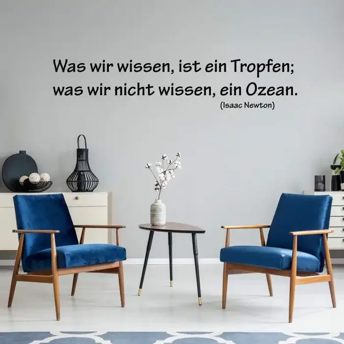 Wandtattoo Was wir wissen ist ein Tropfen…