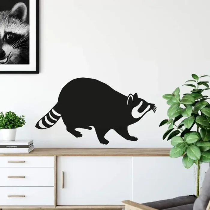 Wandtattoo Waschbär 01