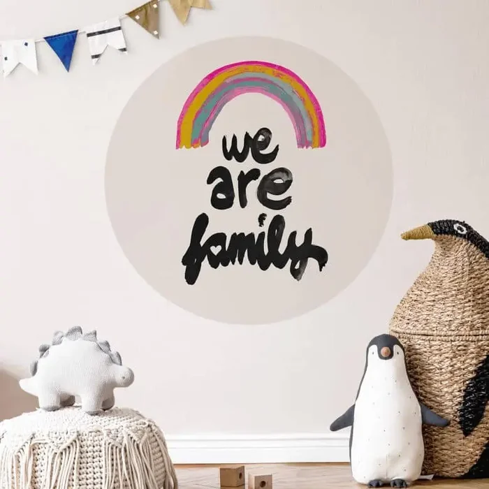 Wandtattoo We are family – Treechild – Rund