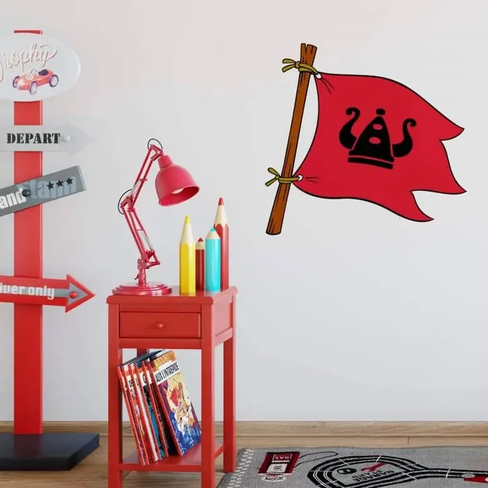 Wandtattoo Wikinger-Flagge