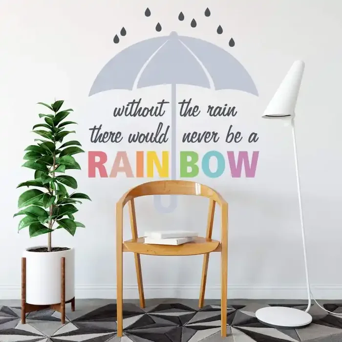 Wandtattoo Without the rain…