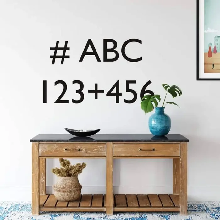 Wandtattoo Wunschtext