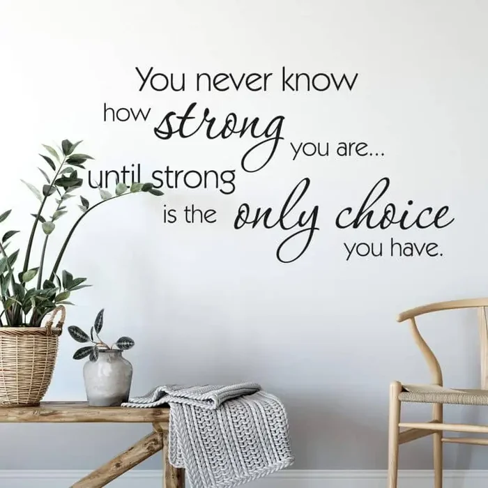 Wandtattoo You never know…