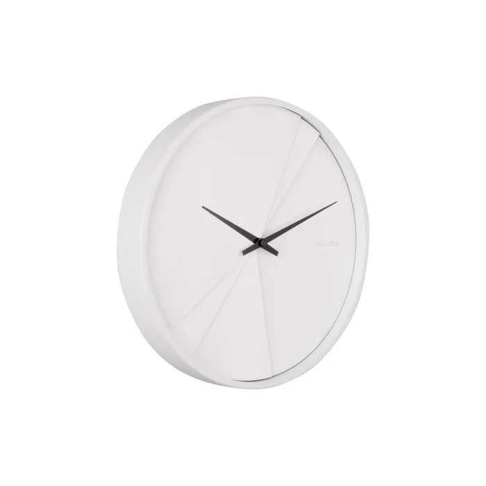 Wanduhr mit geschichteten Linien