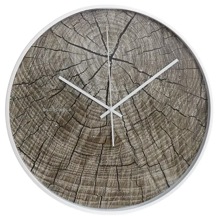 Wanduhr Woodstock Structure Holzoptik 40cm