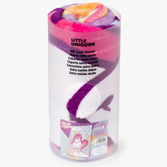 Weiche Fleecedecke Genérico Licorne [Größe 50x27x2 cm]