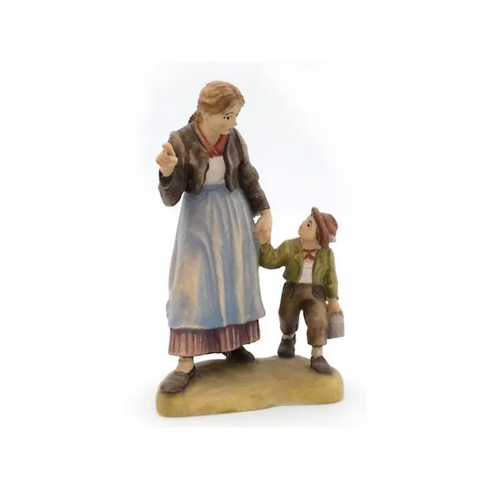 Woman with child – color – 6¼ inch